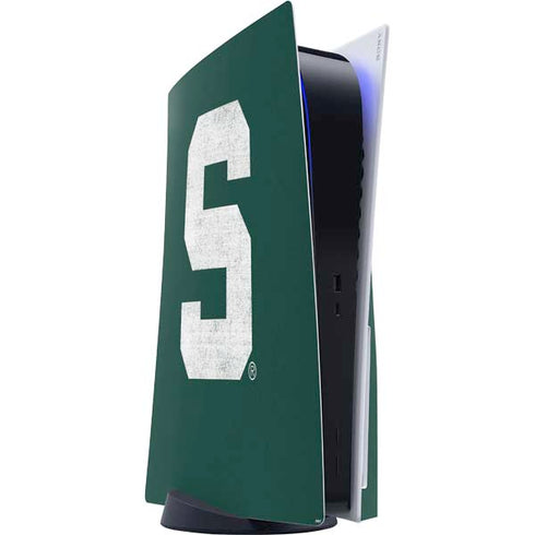 Michigan State University Spartans Away Grey S PS5 Console Skin