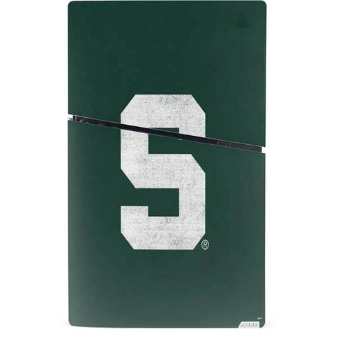 Michigan State University Spartans Away Grey S PS5 Slim Digital Edition Console Skin