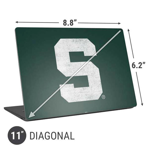 Michigan State University Spartans Away Grey S Universal Laptop 11in (8.8 x 6.2in) Skin