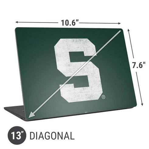 Michigan State University Spartans Away Grey S Universal Laptop 13in (10.6 x 7.6in) Skin