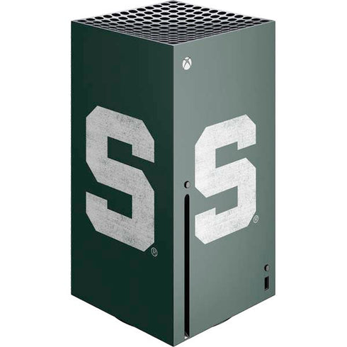Michigan State University Spartans Away Grey S Xbox Series X Console Skin