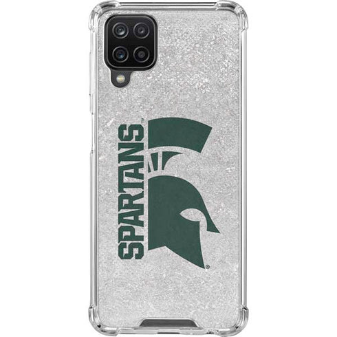Michigan State University Spartans Half Logo Galaxy A12 Clear Case