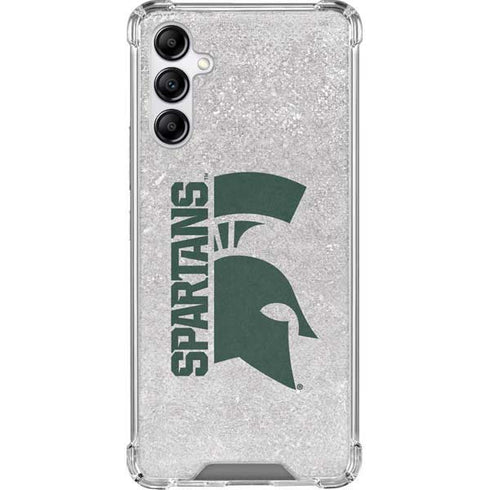 Michigan State University Spartans Half Logo Galaxy A14 5G Clear Case