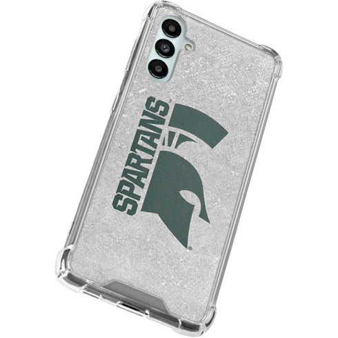 Michigan State University Spartans Half Logo Galaxy A15 5G Clear Case