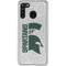 Michigan State University Spartans Half Logo Galaxy A21 Clear Case