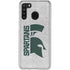 Michigan State University Spartans Half Logo Galaxy A21 Clear Case