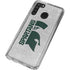 Michigan State University Spartans Half Logo Galaxy A21 Clear Case