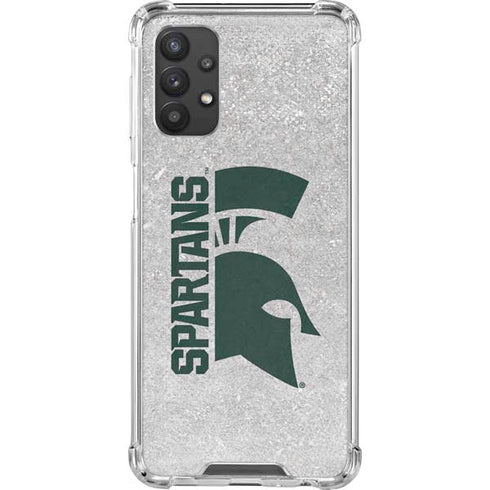 Michigan State University Spartans Half Logo Galaxy A32 5G Clear Case