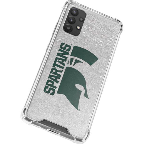 Michigan State University Spartans Half Logo Galaxy A32 5G Clear Case