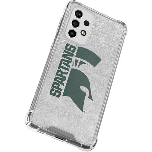 Michigan State University Spartans Half Logo Galaxy A33 5G Clear Case