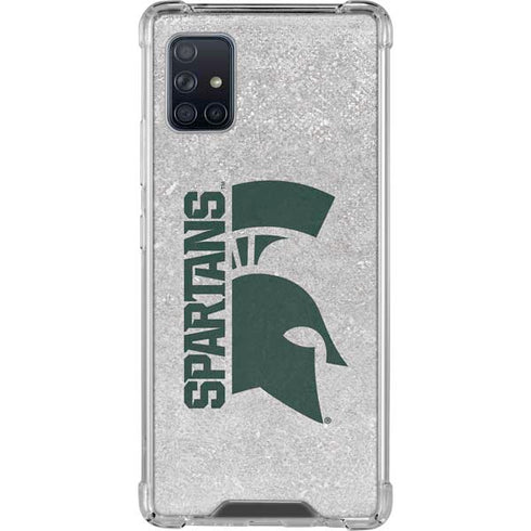 Michigan State University Spartans Half Logo Galaxy A51 5G Clear Case