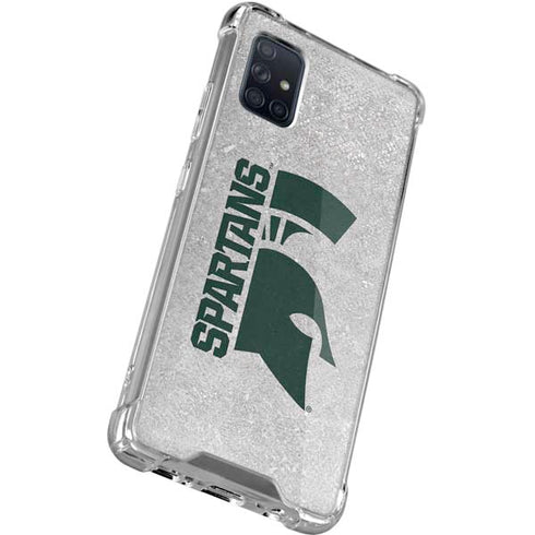 Michigan State University Spartans Half Logo Galaxy A51 5G Clear Case