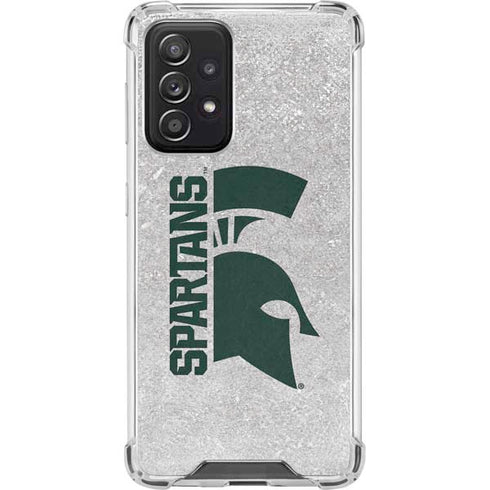 Michigan State University Spartans Half Logo Galaxy A52 5G Clear Case