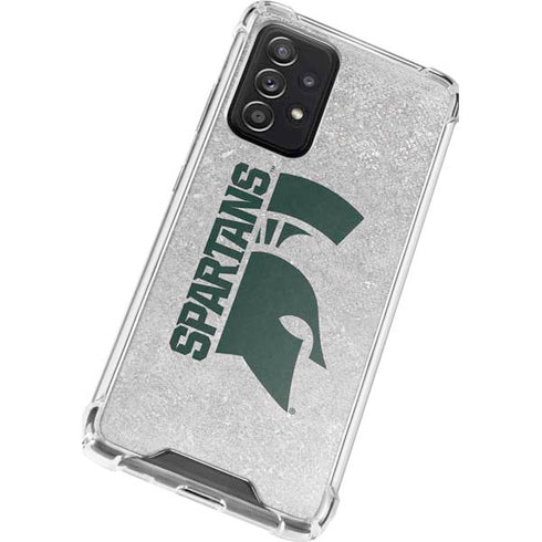 Michigan State University Spartans Half Logo Galaxy A52 5G Clear Case