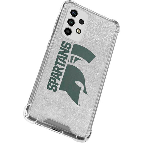 Michigan State University Spartans Half Logo Galaxy A53 5G Clear Case