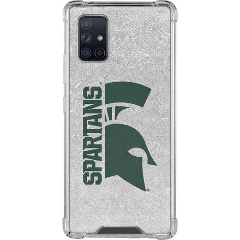 Michigan State University Spartans Half Logo Galaxy A71 5G Clear Case