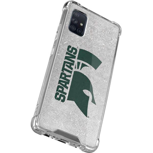 Michigan State University Spartans Half Logo Galaxy A71 5G Clear Case