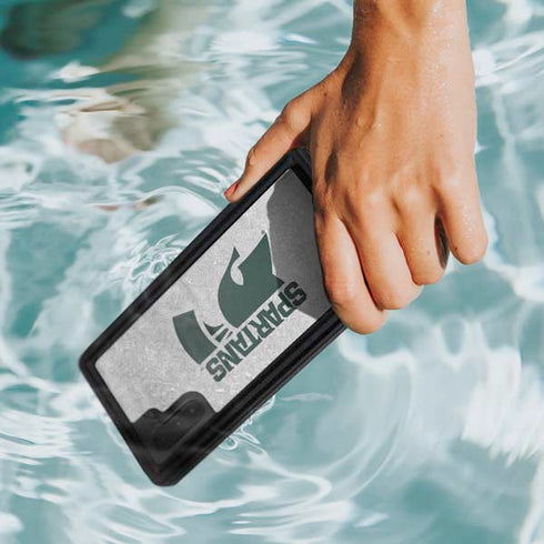 Michigan State University Spartans Half Logo Galaxy Note 10 Waterproof Case