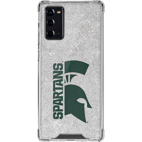 Michigan State University Spartans Half Logo Galaxy Note20 5G Clear Case
