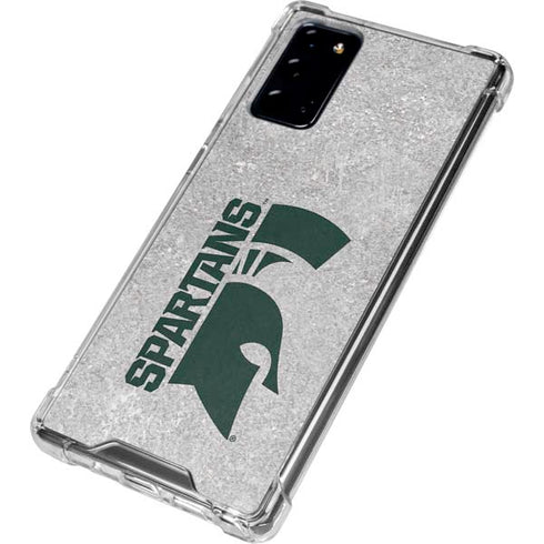 Michigan State University Spartans Half Logo Galaxy Note20 5G Clear Case