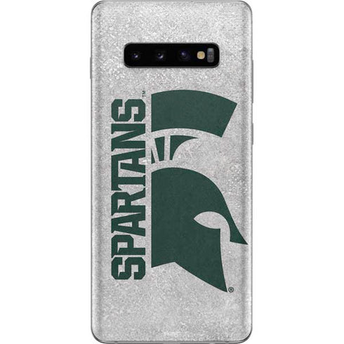 Michigan State University Spartans Half Logo Galaxy S10 Plus Skin