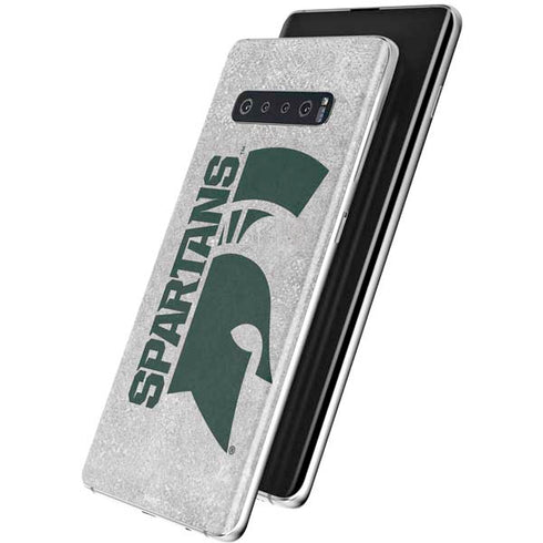 Michigan State University Spartans Half Logo Galaxy S10 Plus Skin