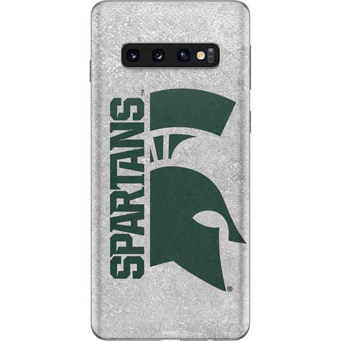 Michigan State University Spartans Half Logo Galaxy S10 Skin