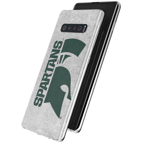 Michigan State University Spartans Half Logo Galaxy S10 Skin