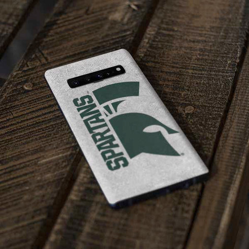 Michigan State University Spartans Half Logo Galaxy S10 Skin