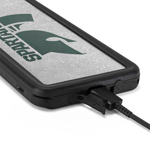 Michigan State University Spartans Half Logo Galaxy S20 Plus Waterproof Case