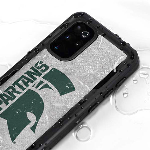 Michigan State University Spartans Half Logo Galaxy S20 Plus Waterproof Case