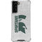 Michigan State University Spartans Half Logo Galaxy S21 FE Clear Case