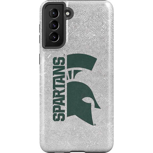 Michigan State University Spartans Half Logo Galaxy S21 FE Pro Case