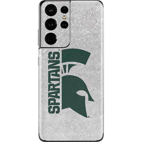 Michigan State University Spartans Half Logo Galaxy S21 Ultra 5G Skin