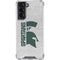 Michigan State University Spartans Half Logo Galaxy S22 Clear Case