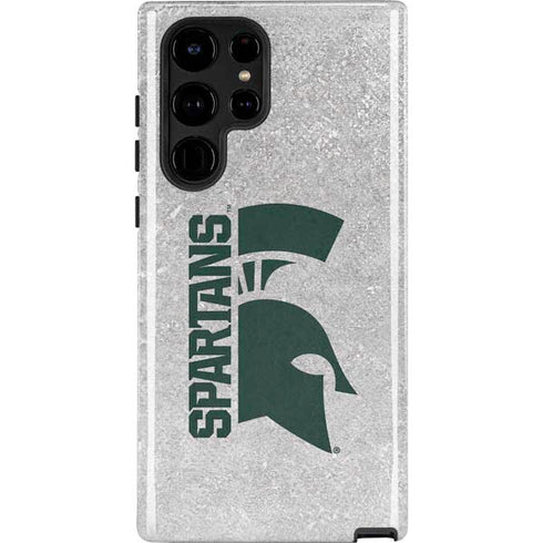 Michigan State University Spartans Half Logo Galaxy S22 Ultra Pro Case