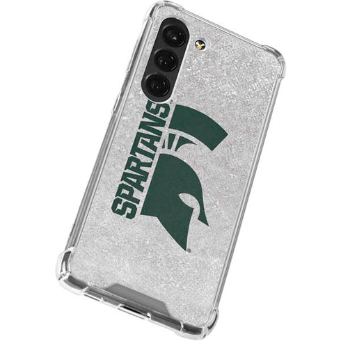 Michigan State University Spartans Half Logo Galaxy S23 Clear Case