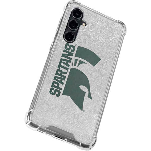 Michigan State University Spartans Half Logo Galaxy S23 FE Clear Case