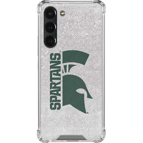 Michigan State University Spartans Half Logo Galaxy S23 Plus Clear Case