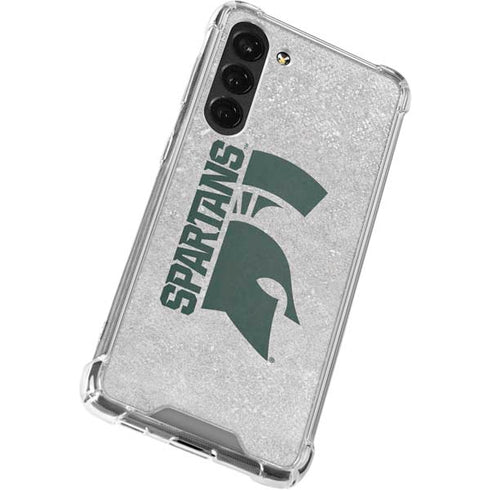Michigan State University Spartans Half Logo Galaxy S23 Plus Clear Case