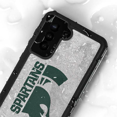 Michigan State University Spartans Half Logo Galaxy S23 Waterproof Case