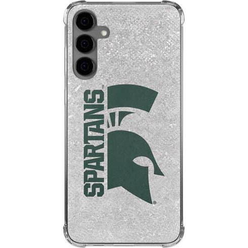 Michigan State University Spartans Half Logo Galaxy S24 Plus Clear Case