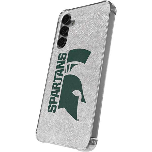 Michigan State University Spartans Half Logo Galaxy S24 Plus Clear Case