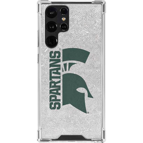 Michigan State University Spartans Half Logo Galaxy S24 Ultra Clear Case