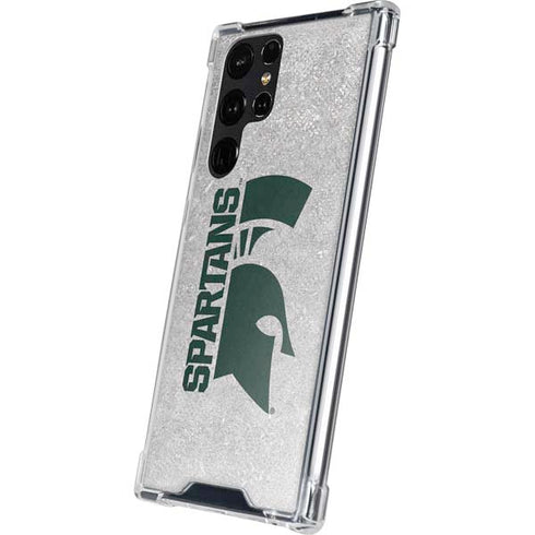 Michigan State University Spartans Half Logo Galaxy S24 Ultra Clear Case
