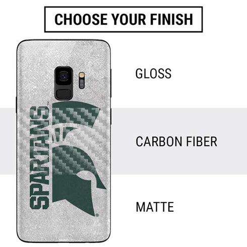 Michigan State University Spartans Half Logo Galaxy S9 Skin