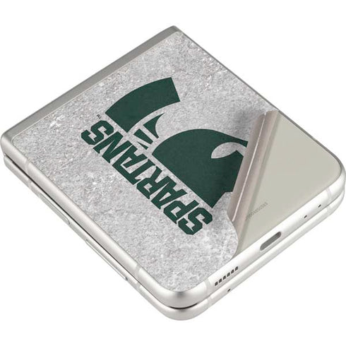 Michigan State University Spartans Half Logo Galaxy Z Flip3 5G Skin