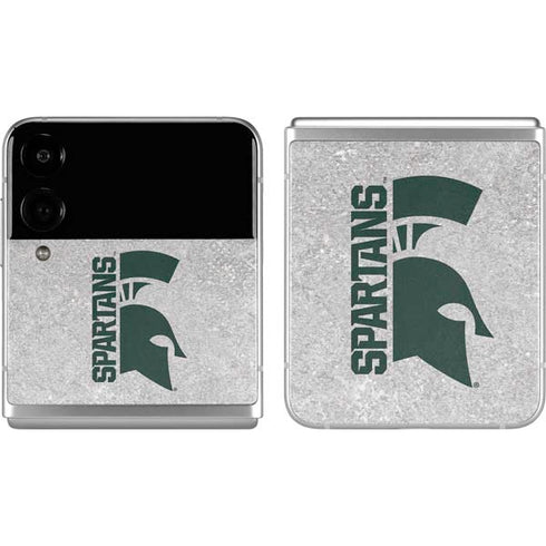 Michigan State University Spartans Half Logo Galaxy Z Flip4 5G Skin