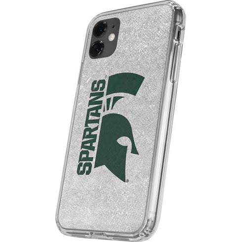 Michigan State University Spartans Half Logo iPhone 11 Clear Case