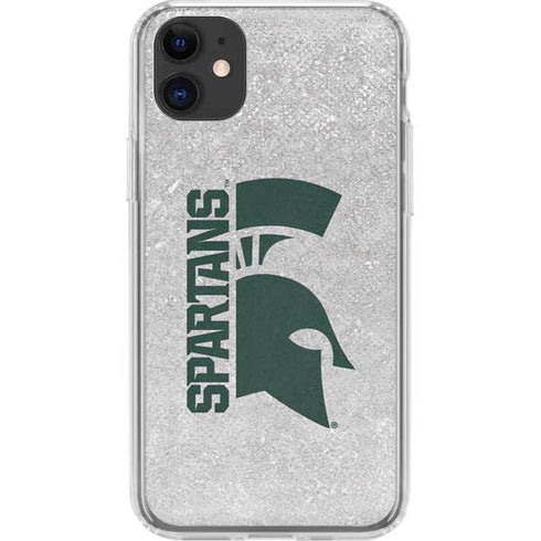 Michigan State University Spartans Half Logo iPhone 11 Clear Case